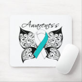 Tattoo Butterfly Awareness - Gebärmutterhalskrebs Mousepad (Mit Mouse)