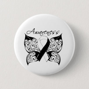 Tattoo Butterfly Awareness - Karzinoid Cancer Button