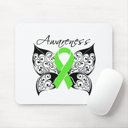 Tattoo Butterfly Awareness - Lymphoma Mousepad (Mit Mouse)