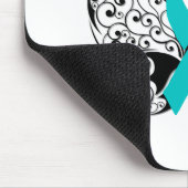 Tattoo Butterfly Awareness - Ovarialkarzinom Mousepad (Ecke)