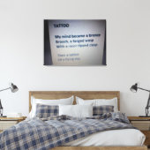 Tattoo Canvas Print Leinwanddruck (Insitu (Schlafzimmer))