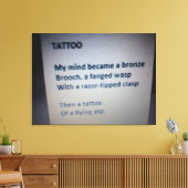 Tattoo Canvas Print Leinwanddruck (Insitu (Wohnzimmer))