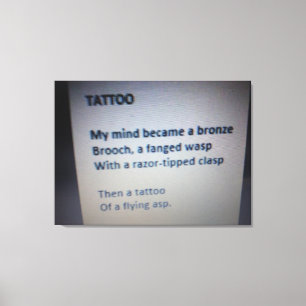 Tattoo Canvas Print Leinwanddruck