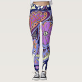 Tattoo Cat Sugar Skull Leggings (Vorderseite)