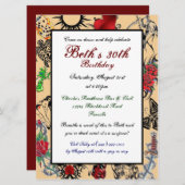 Tattoo Custom Geburtstagsparty Einladungen (Vorne/Hinten)