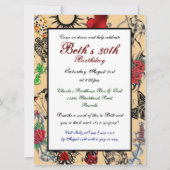 Tattoo Custom Geburtstagsparty Einladungen (Vorderseite)