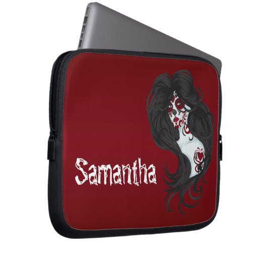 Tattoo Day of the Dead Laptop Protective Case (Vorne Rechts)