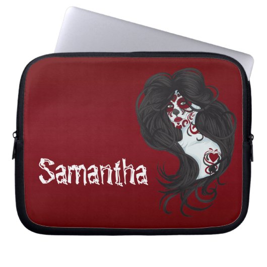 Tattoo Day of the Dead Laptop Protective Case (Vorderseite)