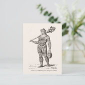 Tattoo des Priesters, Marquesinseln Postkarte (Stehend Vorderseite)