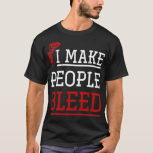 Tattoo Design Vintag mache ich Menschen bluten Tin T-Shirt