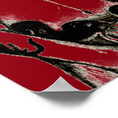 Tattoo Ehepaar, Adlerfrau Pferd Mann Plakat rot (Ecke)