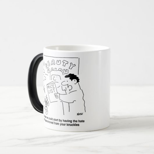 Tattoo-Entfernung im Beauty Salon Thema Verwandlungstasse (Vorderseite Links)