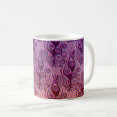 Tattoo Flammen & Kreise Muster + Ihr Backgr. Kaffeetasse (VorderseiteRechts)