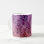 Tattoo Flammen & Kreise Muster + Ihr Backgr. Kaffeetasse (Vorderseite Links)