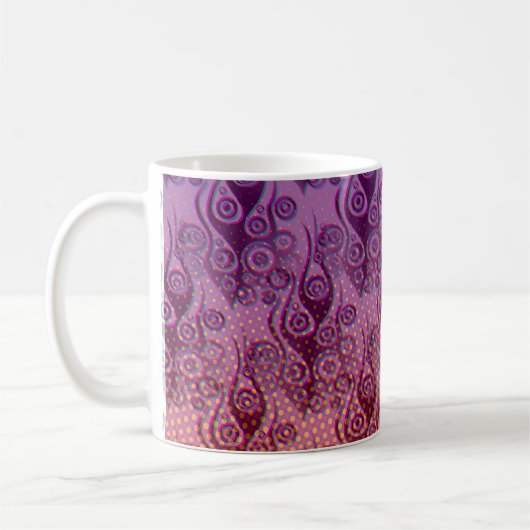 Tattoo Flammen & Kreise Muster + Ihr Backgr. Kaffeetasse (Links)
