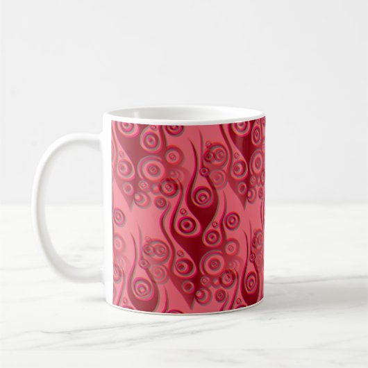Tattoo Flammen & Kreise Muster + Ihr Backgr. Kaffeetasse (Links)