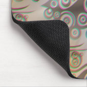 Tattoo Flammen & Kreise Muster + Ihr Backgr. Mousepad (Ecke)