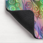 Tattoo Flammen & Kreise Muster + Ihr Backgr. Mousepad (Ecke)