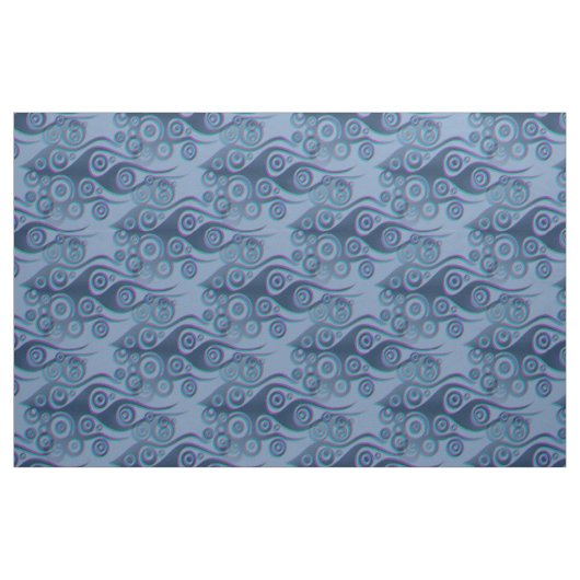 Tattoo Flammen & Kreise Muster + Ihr Backgr. Stoff (Fat Quarter (45,7 x 55,9 cm))
