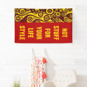 Tattoo Flammen & Kreise rot + Ihr Rücken. Idee Banner (Insitu)