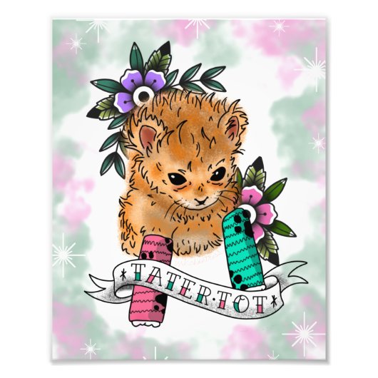 Tattoo flash Art Print Fotodruck (Vorne)