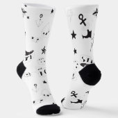 Tattoo-Flash-Hope-Aufkleber Socken (Gewinkelt)