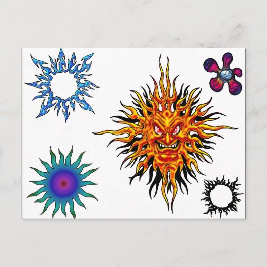 Tattoo Flash Postcard Postkarte (Vorderseite)
