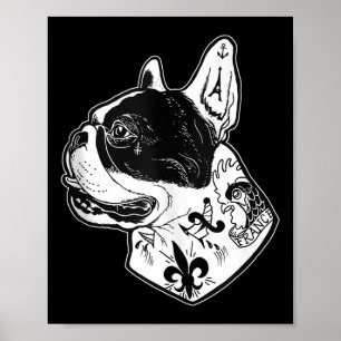 Tattoo Französische Bulldogge Tank Top Poster