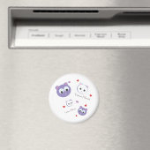 Tattoo Friends lila Magnet (In Situ (Geschirrspüler))