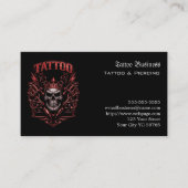Tattoo-Geschenkgutschein Visitenkarte (Vorderseite)