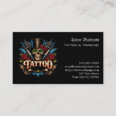 Tattoo-Geschenkgutschein Visitenkarte (Vorderseite)
