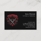 Tattoo-Geschenkgutschein Visitenkarte (Vorderseite)