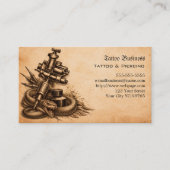 Tattoo Gift Voucher Visitenkarte (Vorderseite)