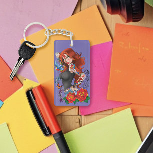 Tattoo Girl Schlüsselanhänger