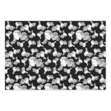 Tattoo Girl Schwarz-Weiß-Rosa