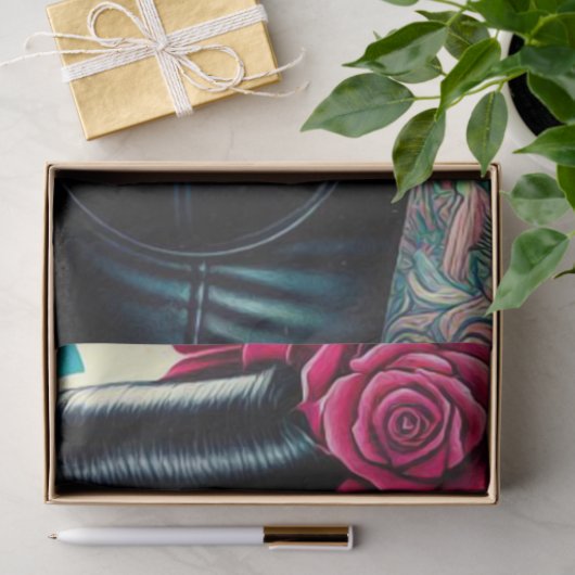 Tattoo Goth Girl Seidenpapier (Geschenk)