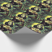 Tattoo Goth Woman Geschenkpapier (Ecke)