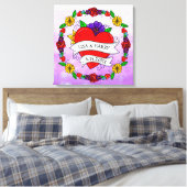 Tattoo Graffiti Art Wedding Bridge and Groom Leinwanddruck (Insitu (Schlafzimmer))