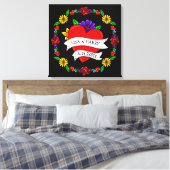 Tattoo Graffiti Art Wedding Bridge and Groom Leinwanddruck (Insitu (Schlafzimmer))