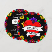 Tattoo Graffiti Art Wedding Einladung (Vorne/Hinten)