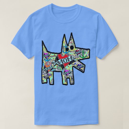 Tattoo Graffiti Dog T-Shirt (Design vorne)