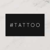 #TATTOO Hashtag Loyalitätskarte Treuekarte (Vorderseite)