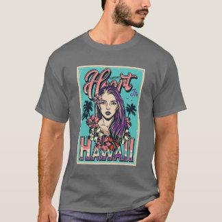 Tattoo Hawaii Herz T-Shirt