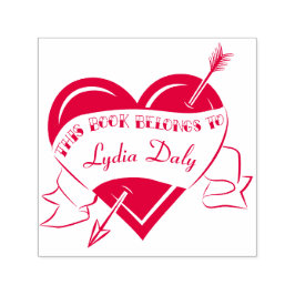 Tattoo Heart mit Arrow Buchzeichen Briefmarke Permastempel