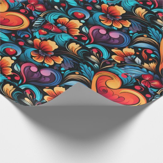 Tattoo Hört digitales Thema 1 Geschenkpapier (Ecke)