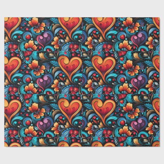 Tattoo Hört digitales Thema 1 Geschenkpapier (Saum)