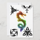 Tattoo Ink Party Einladungen (Rückseite)