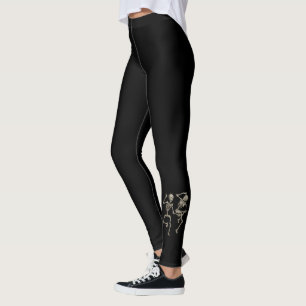 Tattoo-inspiriert Tanzskelette Leggings