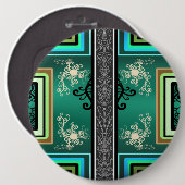 Tattoo Jade Design Button (Vorne & Hinten)