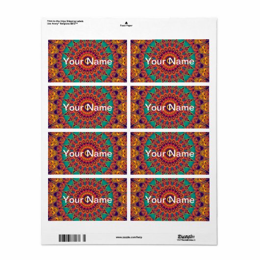 Tattoo Kaleidoscope Fraktal (Vorne)